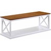 image:imageConvenience Concepts Coventry Coffee Table 47  Farmhouse Center Accent with Storage Shelf for Transitional Modern Living amp Family Room DriftwoodWhiteDriftwoodWhite