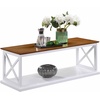 image:imageConvenience Concepts Coventry Coffee Table 47  Farmhouse Center Accent with Storage Shelf for Transitional Modern Living amp Family Room DriftwoodWhiteDriftwoodWhite