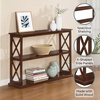 image:imageConvenience Concepts Coventry Console Table 42  Farmhouse Narrow Sofa Display Accent with Storage Shelves for Traditional Modern Living Room Entryway Hallway amp Bedroom BlackEspresso