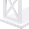 image:imageConvenience Concepts Coventry Console Table 42  Farmhouse Narrow Sofa Display Accent with Storage Shelves for Traditional Modern Living Room Entryway Hallway amp Bedroom BlackDriftwoodWhite