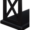 image:imageConvenience Concepts Coventry Console Table 42  Farmhouse Narrow Sofa Display Accent with Storage Shelves for Traditional Modern Living Room Entryway Hallway amp Bedroom BlackBlack