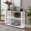 image:imageConvenience Concepts Coventry Console Table 42  Farmhouse Narrow Sofa Display Accent with Storage Shelves for Traditional Modern Living Room Entryway Hallway amp Bedroom BlackDriftwoodWhite
