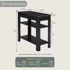 image:imageConvenience Concepts Designs2Go Baja Chairside End Table 2375  Transitional Narrow 3Tier Side Accent with Storage Drawer amp Shelves for Modern Living or Family Room Bedroom Nightstand BlackBlack