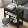 image:imageConvenience Concepts Designs2Go Baja Chairside End Table 2375  Transitional Narrow 3Tier Side Accent with Storage Drawer amp Shelves for Modern Living or Family Room Bedroom Nightstand BlackBlack
