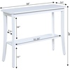 image:imageConvenience Concepts Designs2Go Baja Console Table BlackWhite