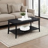 image:imageConvenience Concepts Designs2Go Ensenada Chairside End Table 2375  Transitional Narrow Side Accent with Storage Drawer amp Shelf for Modern Living or Family Room Bedroom Nightstand BlackBlack
