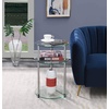 image:imageConvenience Concepts Designs2Go Midnight Classic 3Tier Round Glass Side Table Black Glass 1575 in x 1575 in x 245 inGlass