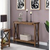 image:imageConvenience Concepts Durango Console Table with Shelf BarnwoodBlackBarnwoodBlack