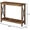 image:imageConvenience Concepts Durango Console Table with Shelf BarnwoodBlackBarnwoodBlack