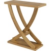 image:imageConvenience Concepts Newport CrissCross Console Table 3125  Transitional Sofa Display Accent for Modern Entryway Contemporary Hallway Bedroom Family or Living Room Weathered BrownConsole Table