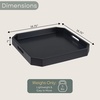 image:imageConvenience Concepts Palm Beach Geometric Serving Tray 1675 Modern Living Room Decorative Wood Platter with Handles for Ottoman Coffee Table Kitchen Counter or Bathroom Organization TerracottaBlack