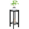 image:imageConvenience Concepts Planters amp Potts Deluxe Square 31 Modern Stand for Plants Vases and Antiques for the Living Room Hallway Entryway Faux CementBlack