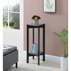 image:imageConvenience Concepts Planters amp Potts Deluxe Square 31 Modern Stand for Plants Vases and Antiques for the Living Room Hallway Entryway Faux CementBlack