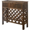 image:imageConvenience Concepts Planters amp Potts Large Raised Patio Planter Weathered CedarWeathered Cedar