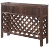 image:imageConvenience Concepts Planters amp Potts Large Raised Patio Planter Weathered CedarWeathered Cedar
