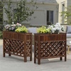 image:imageConvenience Concepts Planters amp Potts Large Raised Patio Planter Weathered CedarWeathered Cedar