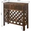 image:imageConvenience Concepts Planters amp Potts Large Raised Patio Planter Weathered CedarWeathered Cedar