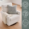 image:imageConvenience Concepts Take a Seat Olivia Swivel Accent Armchair 2825  Modern Upholstered Chair with Plush Headrest amp 360 Rotation for Living Room Bedroom Office or Reading Nook Tan FabricBoucle Oatmeal
