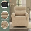image:imageConvenience Concepts Take a Seat Olivia Swivel Accent Armchair 2825  Modern Upholstered Chair with Plush Headrest amp 360 Rotation for Living Room Bedroom Office or Reading Nook Tan FabricTan Fabric