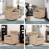 image:imageConvenience Concepts Take a Seat Olivia Swivel Accent Armchair 2825  Modern Upholstered Chair with Plush Headrest amp 360 Rotation for Living Room Bedroom Office or Reading Nook Tan FabricTan Fabric