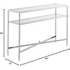 image:imageConvenience Concepts Tudor Console Table Clear GlassChrome