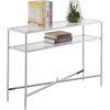 image:imageConvenience Concepts Tudor Console Table Clear GlassChrome