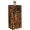 image:imageConvenience Concepts Xtra Storage 2 Door Cabinet with Shelf CherryBarnwood