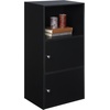 image:imageConvenience Concepts Xtra Storage 2 Door Cabinet with Shelf CherryBlack