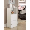 image:imageConvenience Concepts Xtra Storage 2 Door Cabinet with Shelf CherryWhite
