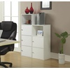 image:imageConvenience Concepts Xtra Storage 2 Door Cabinet with Shelf CherryWhite