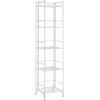 image:imageConvenience Concepts Xtra Storage Mesh Shelves  3 Tier Wide Folding Metal Organizer Shelf for Office Closet Laundry Room Garage Kitchen Bathroom amp Bedroom No Tools Assembly WhiteWhite
