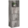 image:imageConvenience Concepts Xtra Storage ThreeDoor Bookcase in Cherry Wood FinishFaux Birch