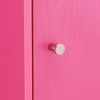 image:imageConvenience Concepts Xtra Storage ThreeDoor Bookcase in Cherry Wood FinishPink