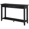 image:imageConvenience Concepts American Heritage 1 Drawer Console Table with Shelf BlackBlack