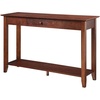 image:imageConvenience Concepts American Heritage 1 Drawer Console Table with Shelf BlackEspresso