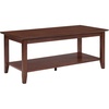 image:imageConvenience Concepts American Heritage Rectangle Coffee Table 42  Classic Center Accent with Storage Shelf for Farmhouse Transitional Traditional Living amp Family Room EspressoEspresso