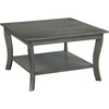 image:imageConvenience Concepts American Heritage Square Coffee Table BlackWirebrush Dark Gray