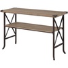 image:imageConvenience Concepts Brookline Console Table Driftwood  Brown FrameDriftwoodBrown Frame