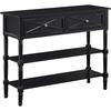 image:imageConvenience Concepts Country Oxford 2Drawer Console Table BlackBlack