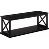 image:imageConvenience Concepts Coventry Coffee Table 47  Farmhouse Center Accent with Storage Shelf for Transitional Modern Living amp Family Room DriftwoodWhiteBlack
