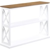 image:imageConvenience Concepts Coventry Console Table 42  Farmhouse Narrow Sofa Display Accent with Storage Shelves for Traditional Modern Living Room Entryway Hallway amp Bedroom BlackDriftwoodWhite