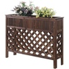 image:imageConvenience Concepts Planters amp Potts Large Raised Patio Planter Weathered CedarWeathered Cedar