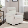 image:imageConvenience Concepts Take a Seat Olivia Swivel Accent Armchair 2825  Modern Upholstered Chair with Plush Headrest amp 360 Rotation for Living Room Bedroom Office or Reading Nook Tan FabricBoucle Oatmeal