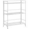 image:imageConvenience Concepts Xtra Storage Mesh Shelves  3 Tier Wide Folding Metal Organizer Shelf for Office Closet Laundry Room Garage Kitchen Bathroom amp Bedroom No Tools Assembly WhiteWhite