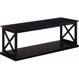 image:imageConvenience Concepts Coventry Coffee Table 47  Farmhouse Center Accent with Storage Shelf for Transitional Modern Living amp Family Room DriftwoodWhiteBlack