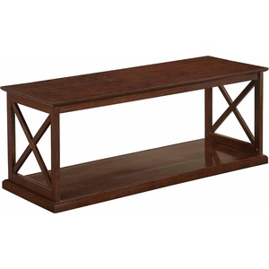 image:imageConvenience Concepts Coventry Coffee Table 47  Farmhouse Center Accent with Storage Shelf for Transitional Modern Living amp Family Room Espresso