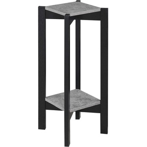 image:imageConvenience Concepts Planters amp Potts Deluxe Square 31 Modern Stand for Plants Vases and Antiques for the Living Room Hallway Entryway Faux CementBlack