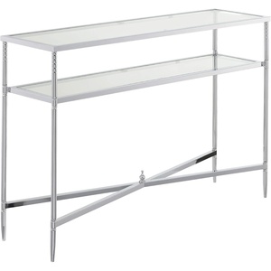 image:imageConvenience Concepts Tudor Console Table Clear GlassChrome