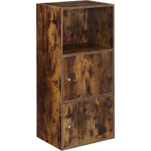 image:imageConvenience Concepts Xtra Storage 2 Door Cabinet with Shelf CherryBarnwood
