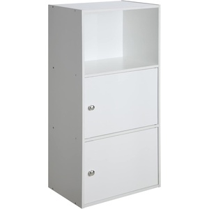 image:imageConvenience Concepts Xtra Storage 2 Door Cabinet with Shelf CherryWhite